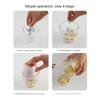 Manual Garlic Chopper, Multifunctional Kitchen Food Processor for Vegetable, Meat, Garlic Masher Mincer