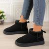 Autumn Winter Short Snow Boots for Women Solid Color Thicken Warm Cotton Shoes Woman Thick Bottom Non Slip Platform Botas Mujer