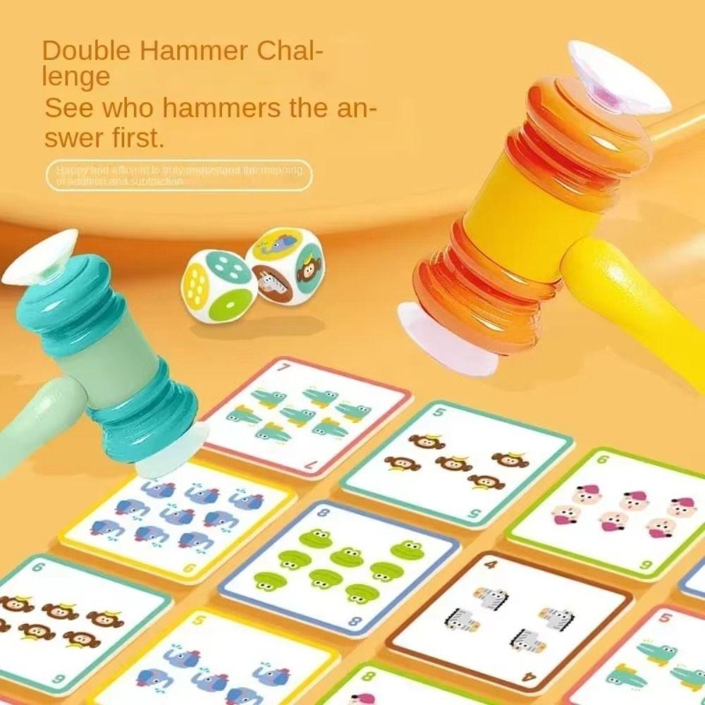 Sucker Hammer Picture Cards Sucker Hammer Knock Suction Table Party Game Children Gift