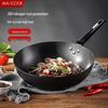 Meichu 32cm 304 Stainless Steel Non-Coated Wok