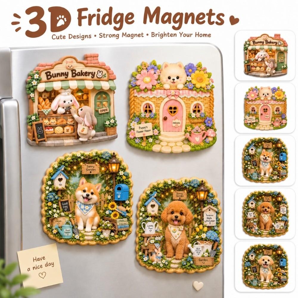 Simulation Fridge Magnet 3D Relief 3D Refrigerator Stickers Refrigerator Decoration