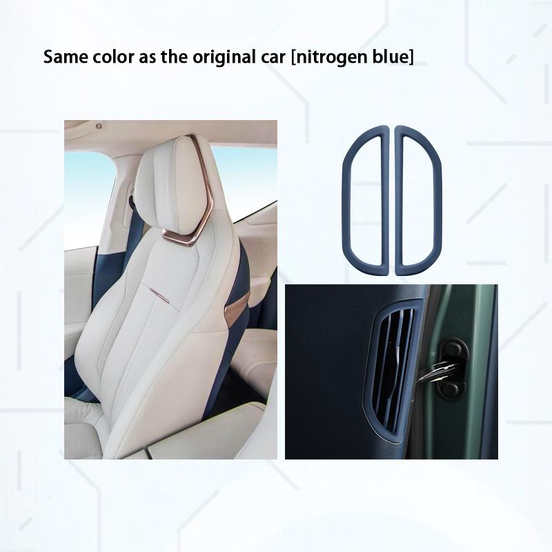 Leather Car Interior B-pillar Air Conditioning Outlet Modification Frame For Zeekr X 2023 2024 Accessories
