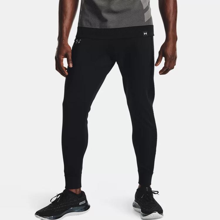 Under Armour Logo Tapered Joggers Men Joggers Black 1367629-001