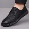 Popular Leather Shoes Men's Business Leisure Autumn New Pedal Shoes Men's Non-slip Breathable Soft Sole Versatile Dad Shoes
