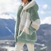 Women's Plus Size Long Teddy Bear Coat Warm Thickening Fleece Faux Fur Coat Plush Teddy Coat Women's Coat