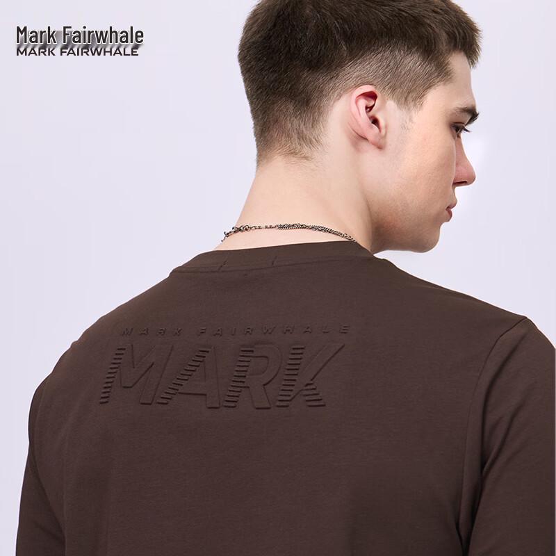 Mark Fairwhale Men s 3D Embossed Crew Neck T-Shirt 3XL