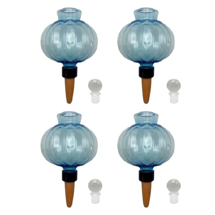 See-Through Water Holder Bulb Set for Pots with Clay Tip Waterer for Indoor Displays, Routine Watering and Desk Use