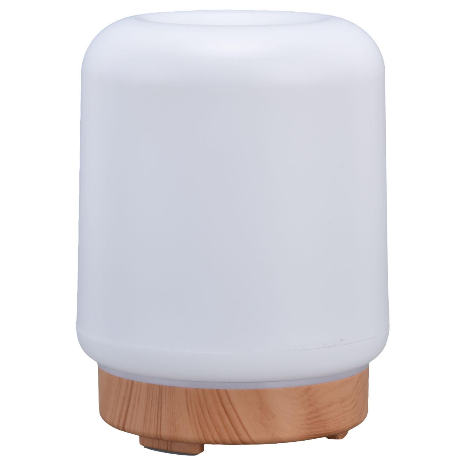 200ml Wood Grain Humidifier USB Powered Aroma Air Humidifier Night Light Humidifier for Bedroom Living Rooms Office