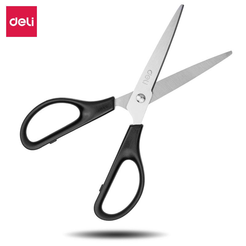 Deli 0603 Schülerschere: Edelstahl, Tragbar, Runde Spitze, Ideal zum Papierschneiden und Basteln