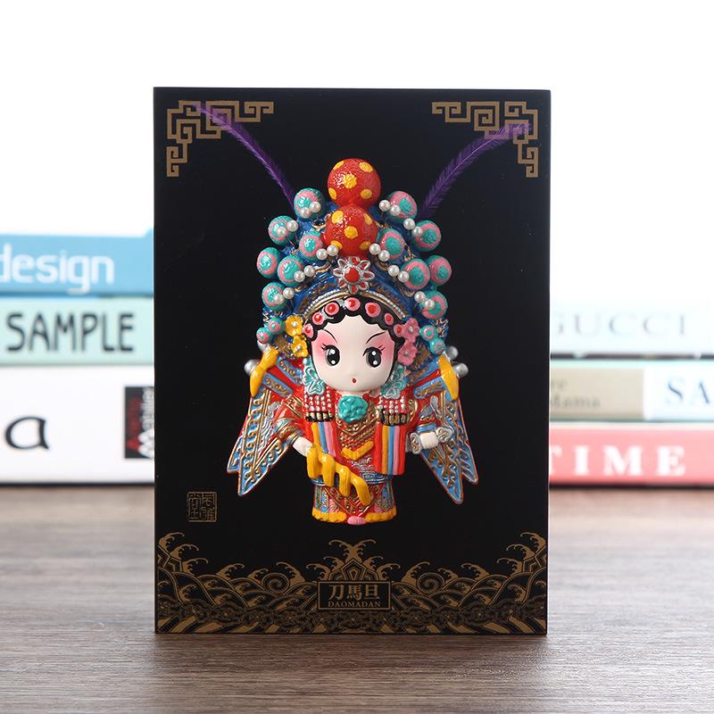 China Traditional Peking Opera Facial Makeup Ornaments Business Gift Souvenirs Home Decor Crafts Wedding Birthday New Year Gift