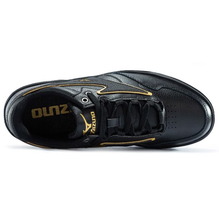 Mizuno Cl Ec Low Top Skate Shoes Men Skate Shoes Black Gold D1GH201390
