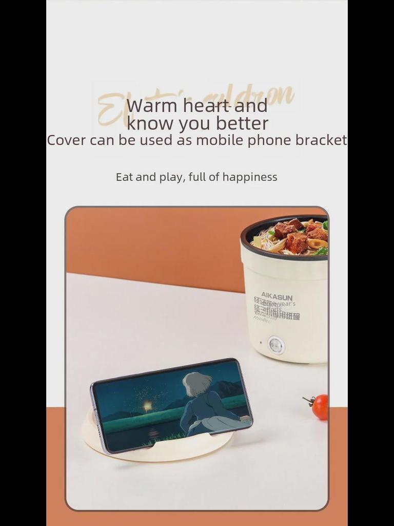 Multi-Function Electric Steamer & Frying Pan for Dorm Cooking