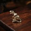 Non-fading Alloy Jewelry Piercing Earring 3D Tyrannosaurus Rex Design Stud