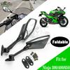 Fit for KAWASAKI NINJA 650 400 300 Motorcycle Accessories Rear View Mirror EX650 EX400 EX300 Side Rearview Mirrors Ninja 400