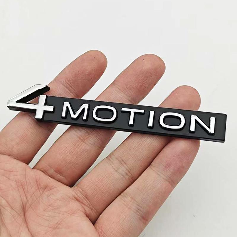 AABLB1 3D Metal 4MOTION Car Rear Trunk Emblem Badge Sticker For VW Volkswagen Golf Passat Tiguan Touareg Auto Styling Accessories