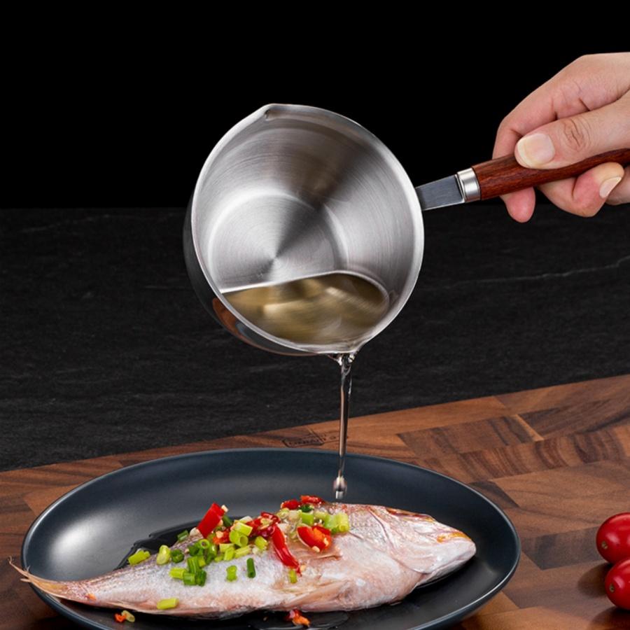 

Нержавеющая стальная кастрюля для разбрызгивания масла, мерный стакан для кофе, кипятильник, маленькая кастрюля для молока, кастрюля для заливки соуса серебряный