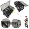 Double Layer Fishing Box Waterproof Plastic Bait Storage Box Lures Hook Minnow Bait Storage Case Multifunctional Fishing Tool