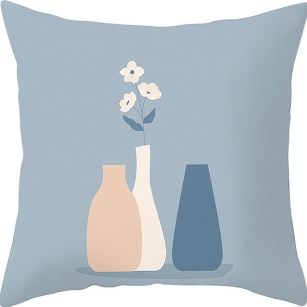 Nordic Abstract Printed Linen Pillowcase Popular Office Living Room Sofa Bedside Pillowcase