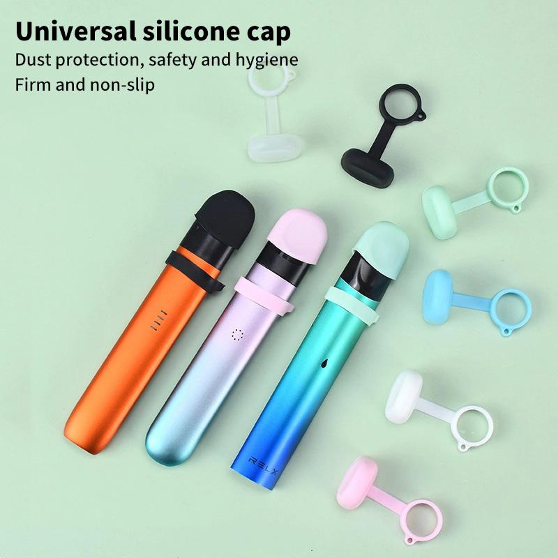 Portable Electronic Cigarette Silicone Ring Lanyard Ring Flat Mouth Dust Cap Accessories