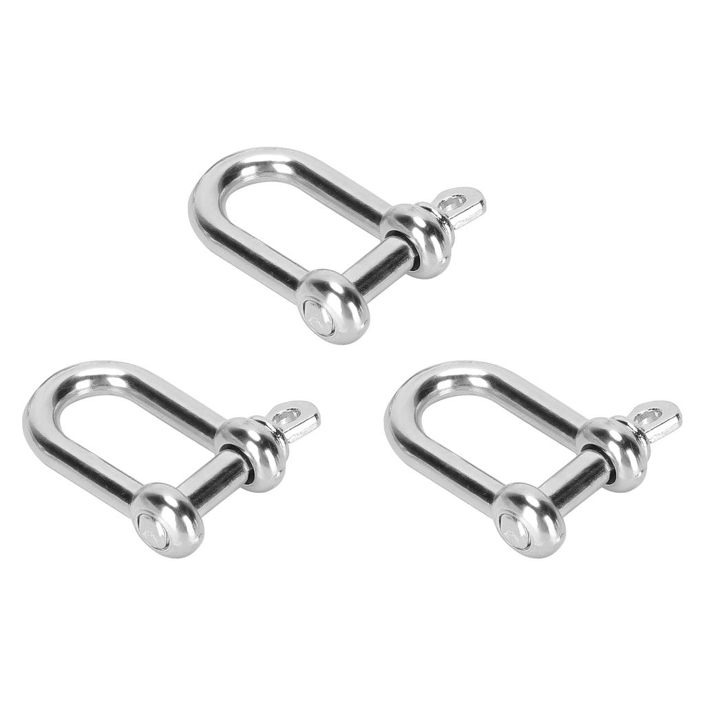 3ks U-třmen Zinková slitina D-kroužek Zámek Obloukový třmen pro Paracord náramek Plochá hlava