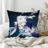 Honkai Star Rail Yao Guang Pillow Case Bedroom Sofa Living Room Backrest Decoration Square Cushion Nap Time