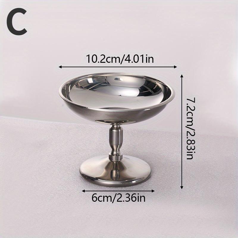 

Креативный контейнер для чашки мороженого из нержавеющей стали, кухонный бар, бокал для вина, металлическая салатница, десертная тарелка с фруктами, товары для вечеринок C
