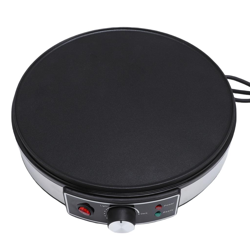 Electric Griddle Crepe Maker 11.8 Inch LED Indicators Adjustable Temperature Control Anti Stick