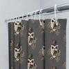 Vintage Steampunk Bathroom Decor Shower Curtain Set Waterproof Victorian Gothic Decor Farmhouse Toilet Curtain Artistic Design