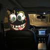 Cartoon Seat Decor 2Pcs Spooky Car Headrest Covers, Evil Face Auto Breathable Interior Protectors, Elastic Protectors for Cars Trucks SUVs Polyester