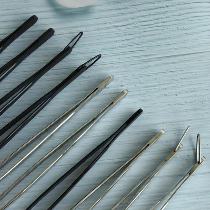 2Pcs Heavy Duty Nonrust Steel Food Tongs Extra Long 30cm Kitchen Utensils For BBQ And Hot Dishes Safe Grip Design