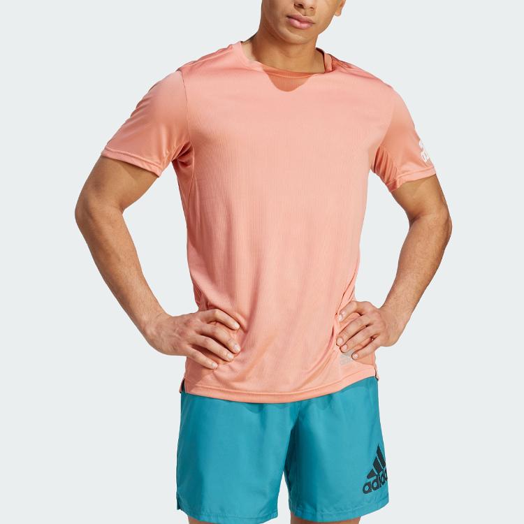 Adidas Letter Round Neck Logo Printed Short Sleeve T-Shirt Men Tops IJ6835