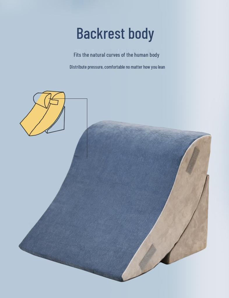 Großes Rückenlehnen-Kopfteilkissen - Weiches Lendenstützkissen für Bett oder Sofa, Ideal für Schwangere & ältere Menschen