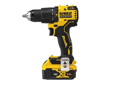 DeWalt Trapano a Percussione a Batteria Utensile Elettrico per Forare e Avvitare Serie Compatta Brushless Alto 5Ah Caricatore DCD709P2 Avvitatore, [Esclusiva Online]