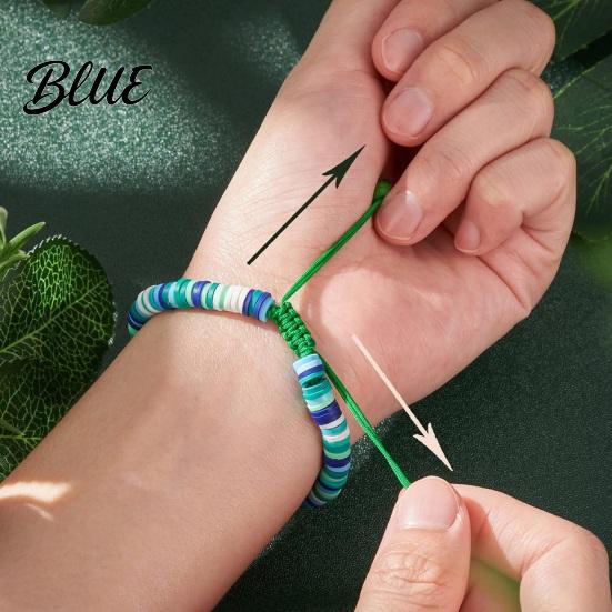 Child-friendly Jewelry Sister Friendship Bracelet Adjustable Beaded Bohemian Colorful Polymer