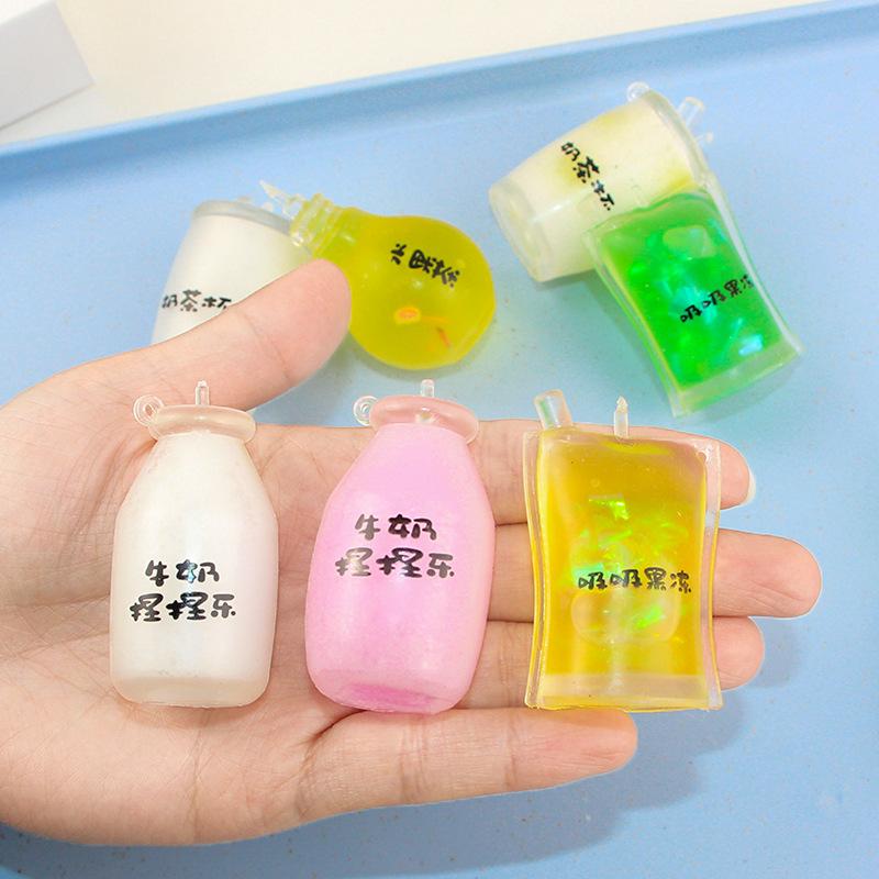 

4 шт. сквоши табас фиджет Слайм Каваи Сквиз Кружка Фруктовый чай Игрушка для снятия стресса Кружка для молочного чая Мини-молочная кружка Детские праздничные подарки