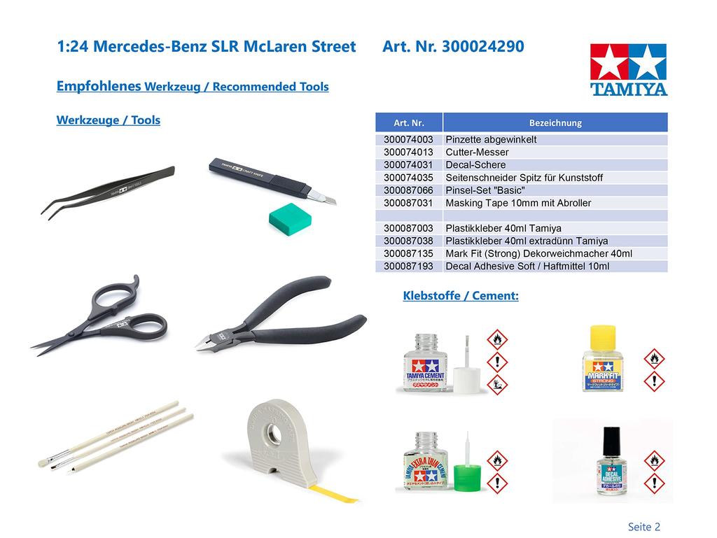 Tamiya Sports Car Series SLR McLaren Plastic Model 24290 1/24 No.290 Mercedes-Benz