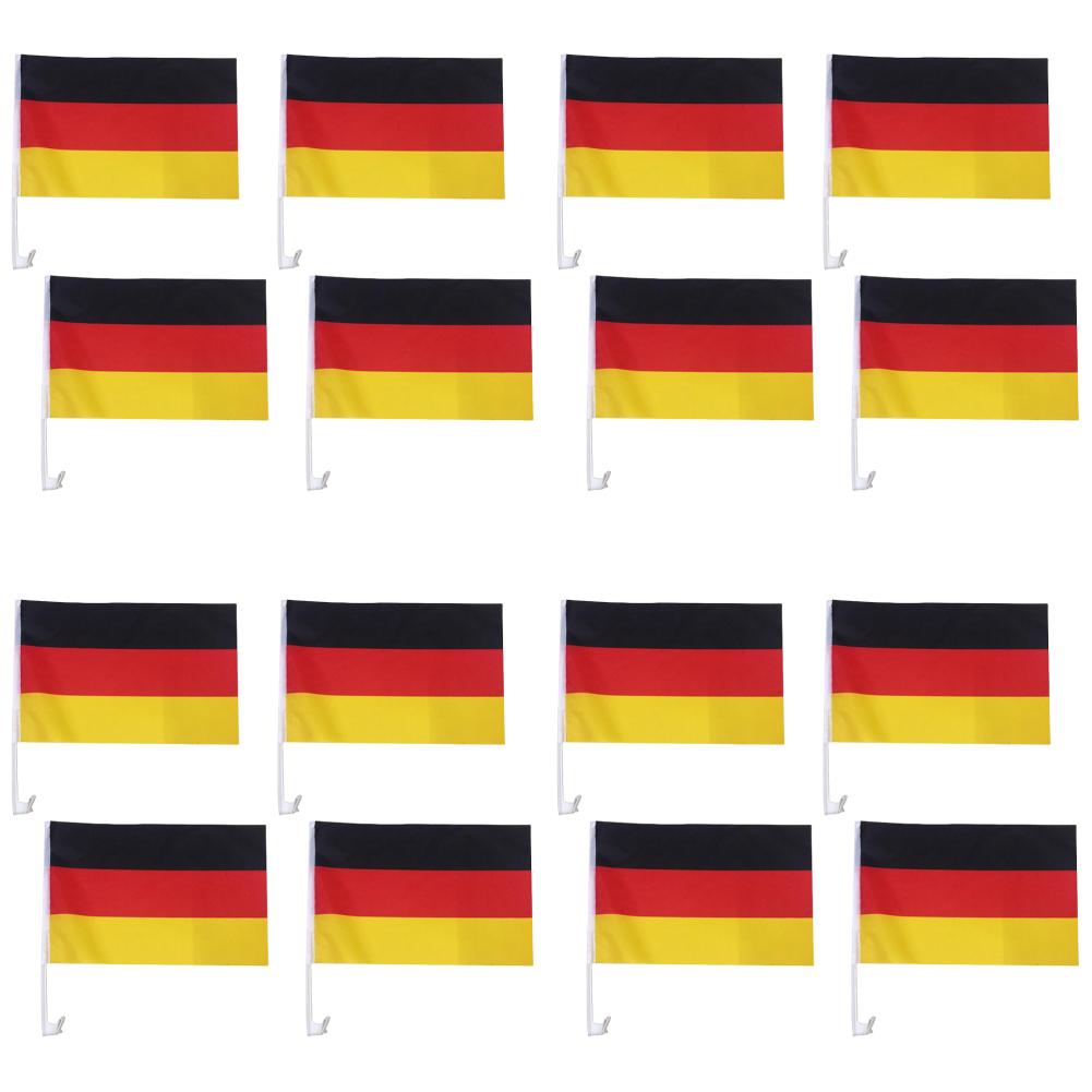 

4 шт. Германия автомобильный развевающийся флаг 30x45 см автомобильный флаг баннер De Deu Deutschland автомобильный флаг