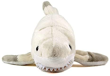 Carolata Grey Shark Plush Toy (Small/Soft Touch) Realistic Shark Sea Creature Animal Toy Doll Gift Present Birthday (Twice Tested) / Christmas Present