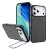 Applicable apple 16/15/14 pm mobile phone case magnetic suction hardware lens frame bracket skin feeling iphone17 mobile phone case