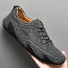 Plus Size Men's Casual Slip-On Moccasins - Fashionable Pigskin Driving Shoes