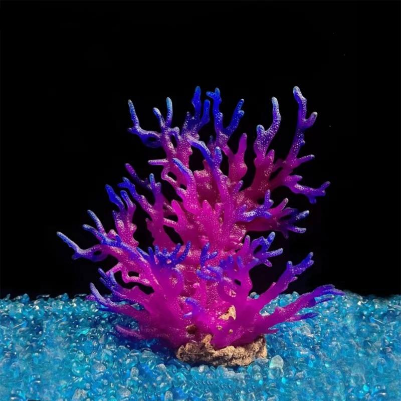 Artificial Coral Decorative Plant Tree Decors for Fish Tanks Ornaments Colorful Ornaments Plant for Terrarium Plant
