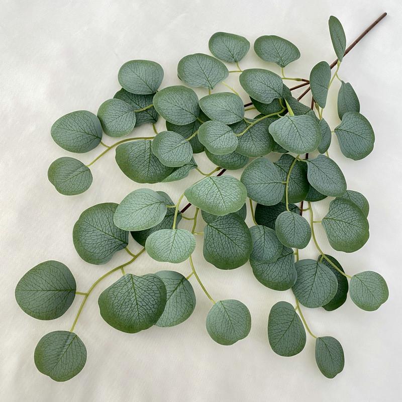 Painted Oil Artificial Leaves Wedding Props Decorate Realistic Foliage