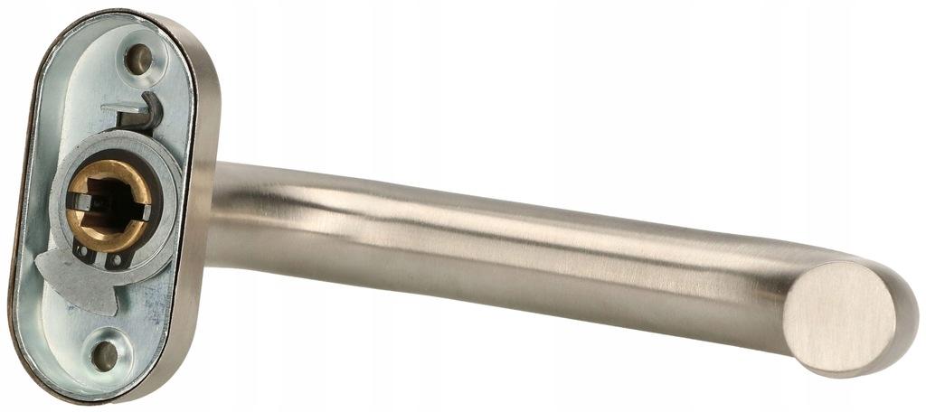 Stainless steel INOX handle "U" with safety plate OVAL
