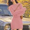 Wool Mid-Length Dress: Figure-Flattering, Slim-Fit, Elegant Skirt for Autumn/Winter - Hip-Hugging, Cross-Border Style.