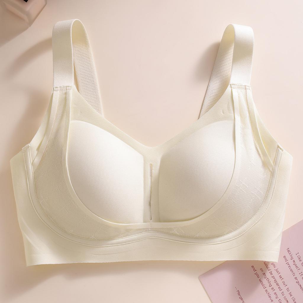 Plus Size Women Seamless Thin Adjustable Minimizer Bra For Large Bust