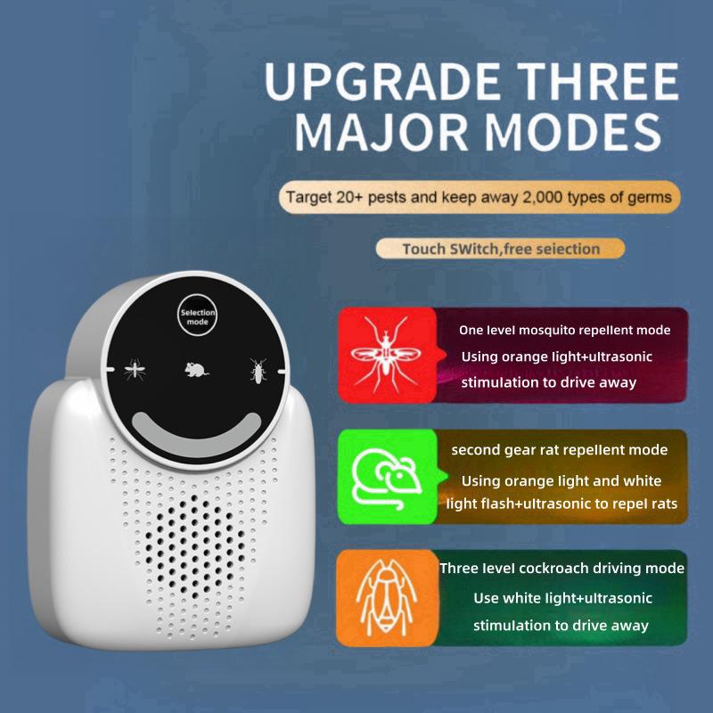 Ultrasonic Smart Pest Repeller: Mouse & Mosquito Control Device