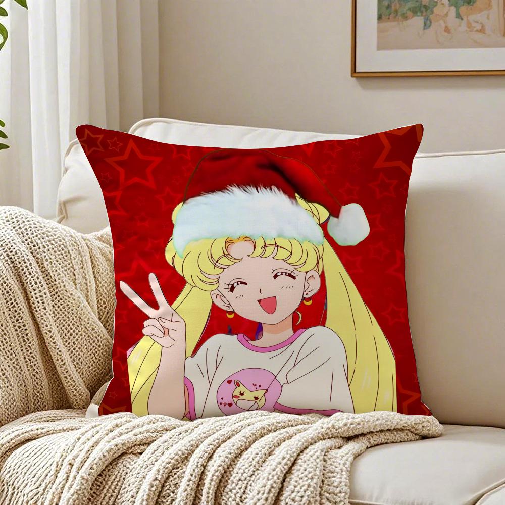 anime magical SSailor MMoon Cushion Cover Pillowcase Antidustmite living Room Sofa Decor Cushion Room