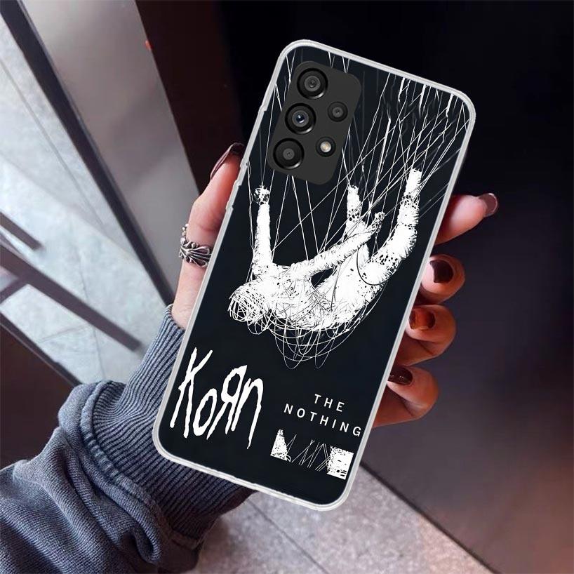 K-Korn Rock Band Phone Case For Samsung Galaxy A12 A52S A42 A32 A22 A51 A50 Note 20 Ultra 10 S10 Plus A71 A70 A31 A30 A10S Galax