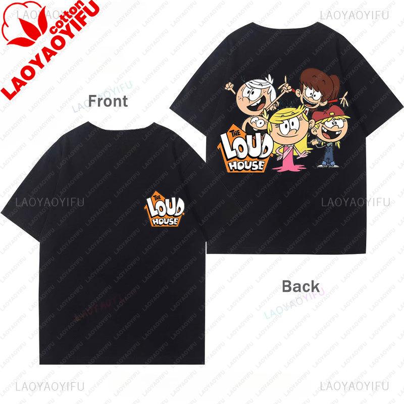 The Loud Houses T Shirt Casual Funny Y2k Clothes Cartoon Comedy Theme Graphic Tees Unisex Unisex Harajuku Streetwear Ropa De Mujer
