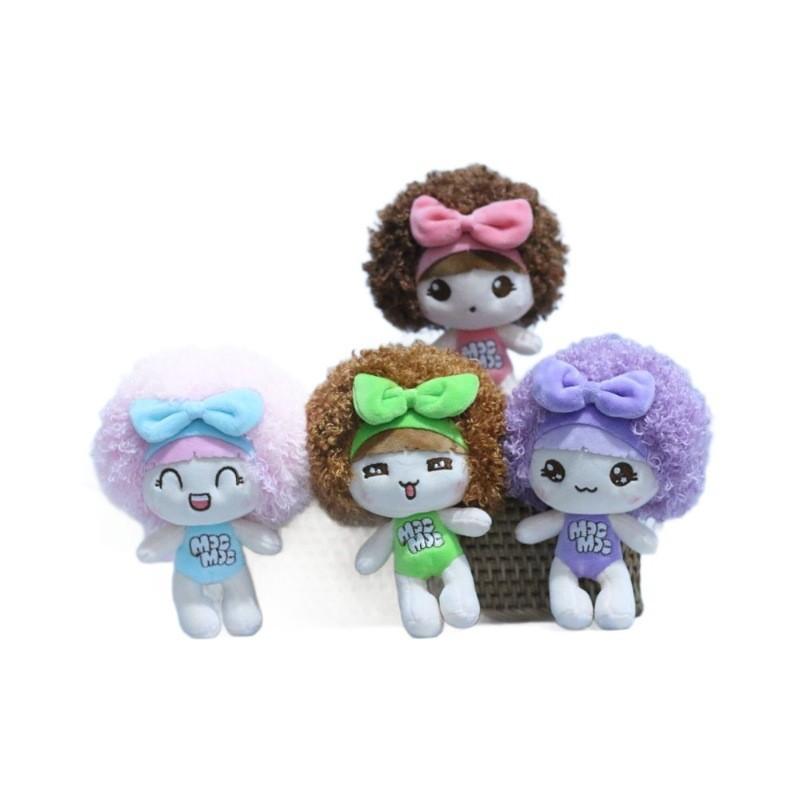 Adorable Plush Doll Keychain Cute Cartoon Character Keychain Soft Toy Accessory